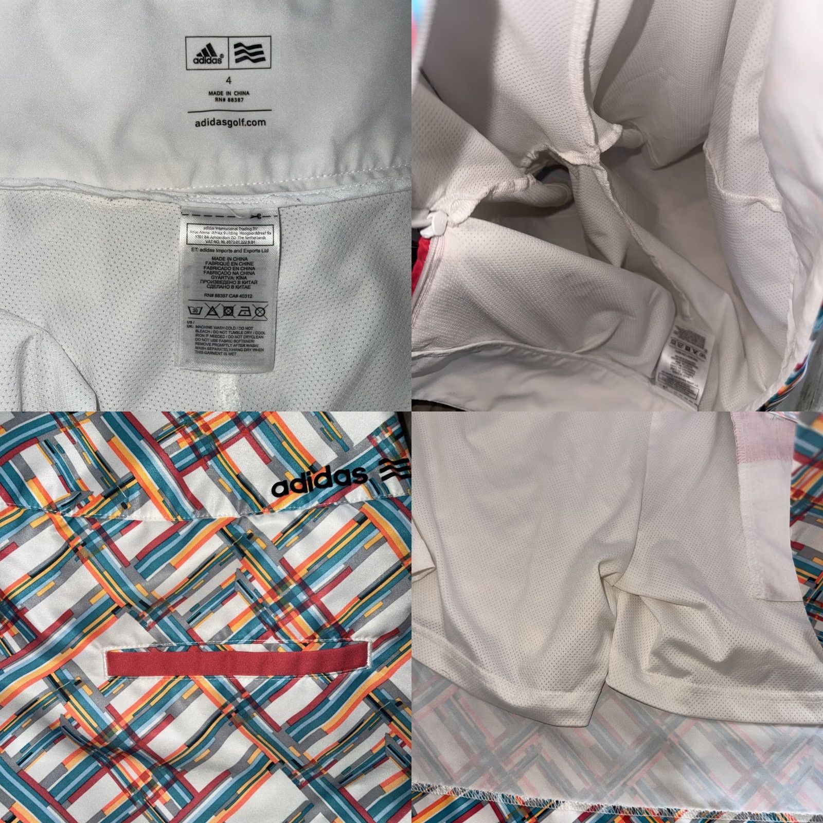 Adidas Adidas Climacool Geometric Women’s Skort Skirt Side Zip Activewear Tennis Golf Size 27" / US 4 / IT 40 - 8 Thumbnail