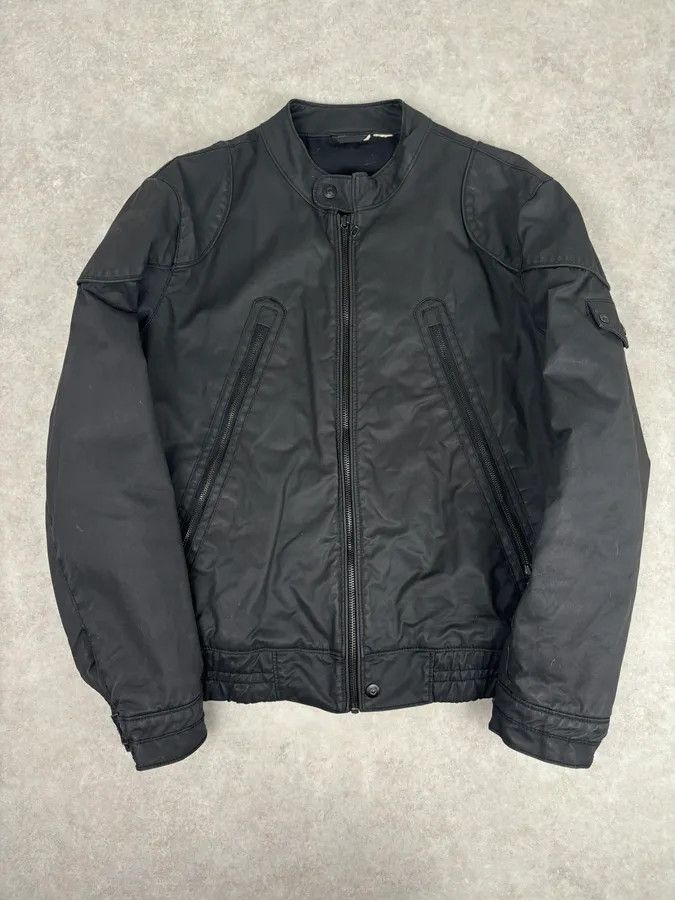 Vintage 2010s Black Nylon Bomber Multi-Zip Jacket Size US L / EU 52-54 / 3 - 1 Thumbnail