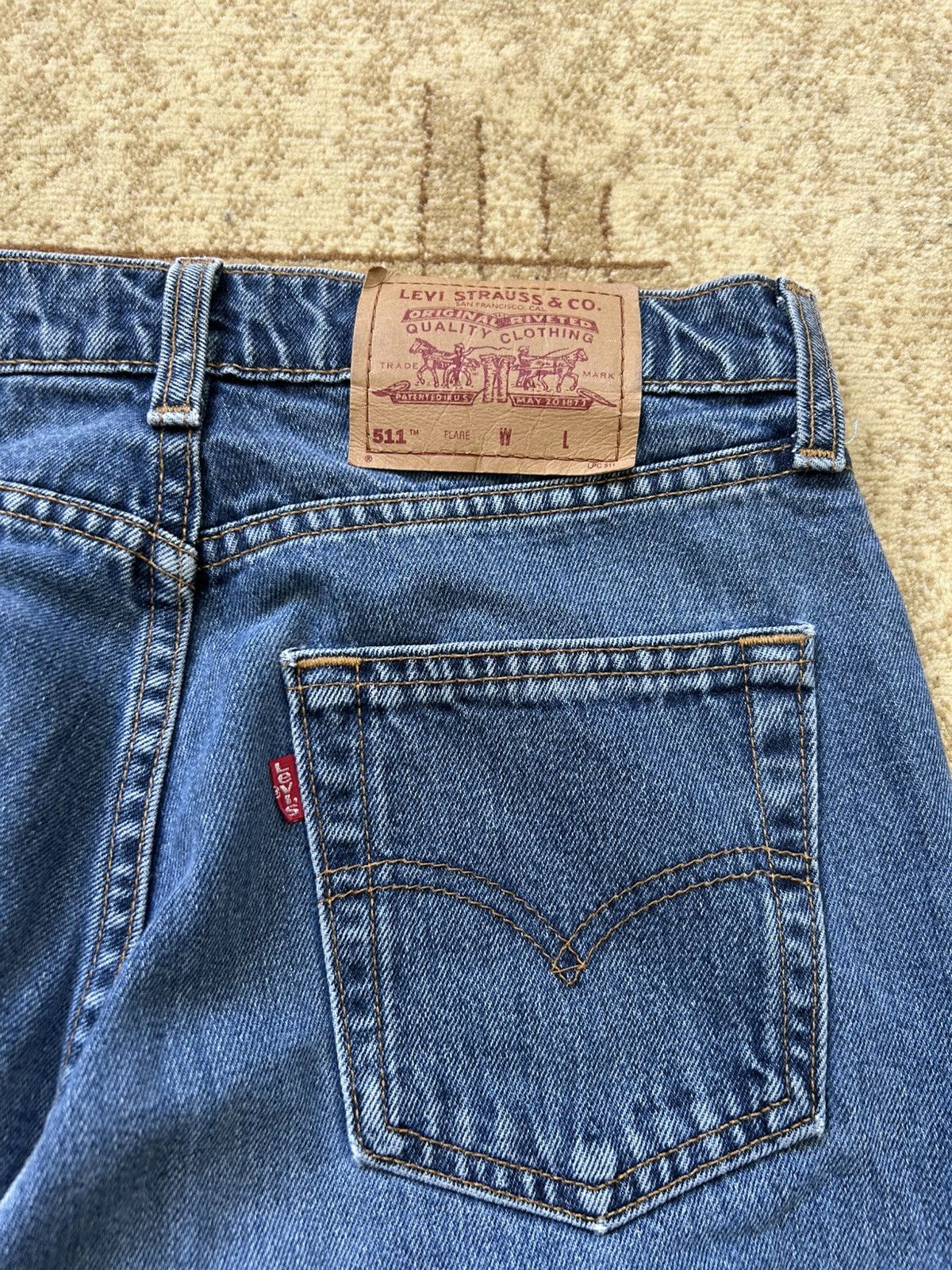 Levi's × Vintage Vintage 90s Levis 511 Flared Denim Jeans Size US 30 / EU 46 - 4 Thumbnail