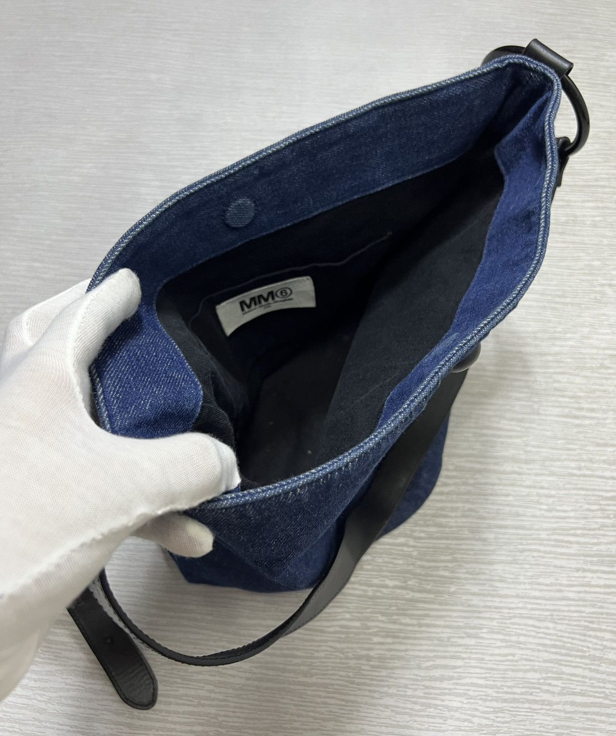 MM6 Maison Margiela MM6 - S/S 15 - Triangular Denim Shoulder Bag Size ONE SIZE - 7 Thumbnail