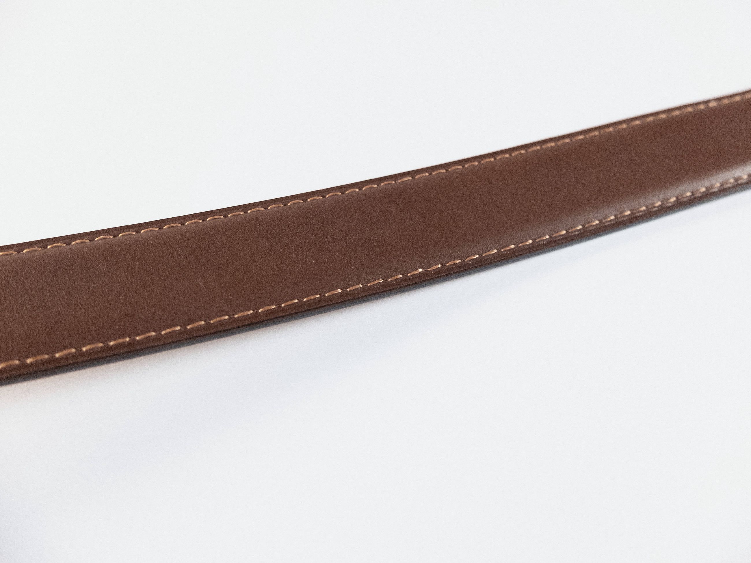 Berluti BERLUTI brown contrast stitch classic leather belt 80 Size 32 - 10 Thumbnail