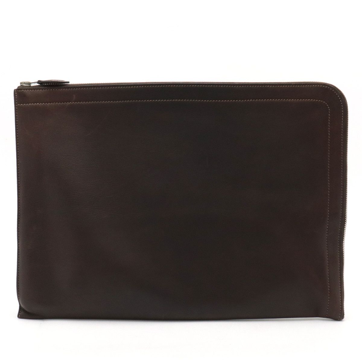 Hermes Hermes Hermes Zip Computer Leather Clutch Bag Leather Clutch Bag Stamp E (2001) Size ONE SIZE - 1 Thumbnail