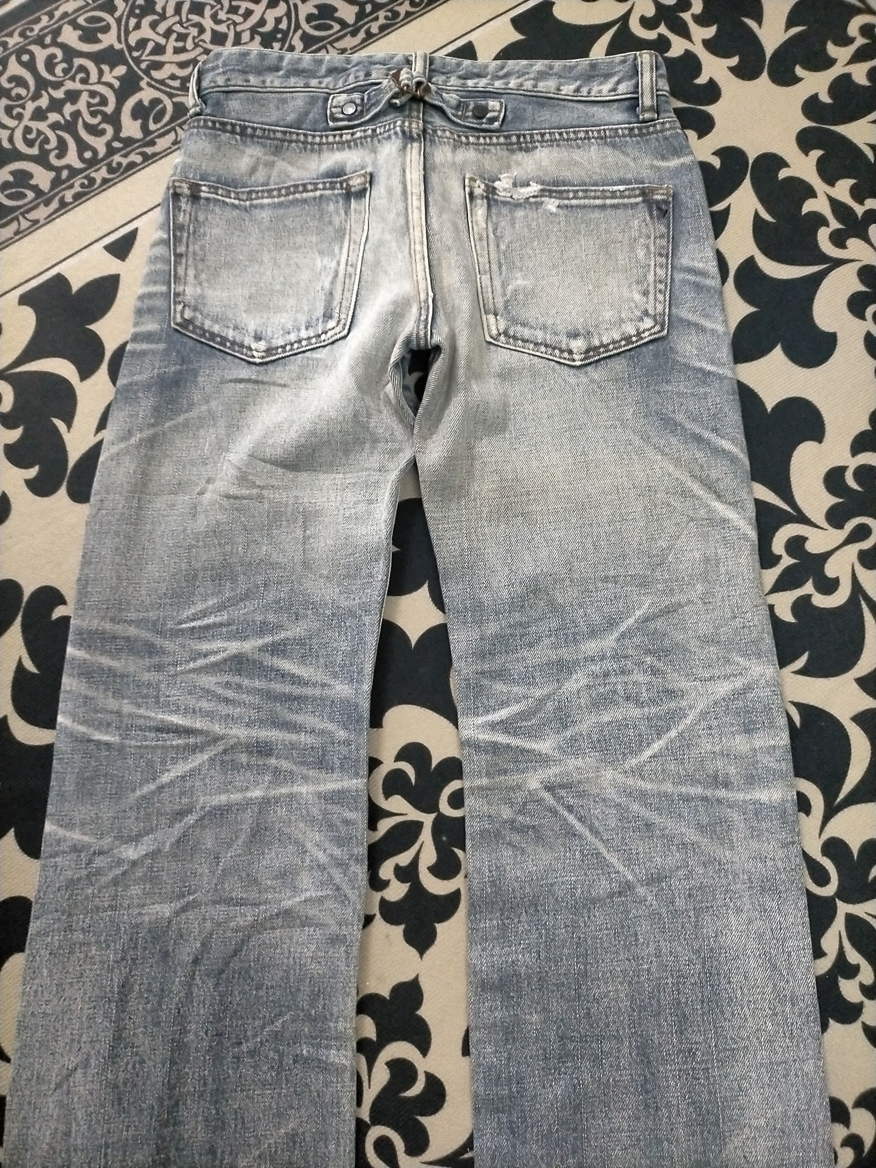 14th Addiction × If Six Was Nine × Japanese Brand 🔥 Mudwash Distressed Stunning Lure Selvedge Jeans Size US 28 / EU 44 - 7 Thumbnail