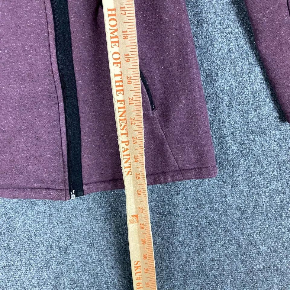 Hurley Hurley Hoodie Women's Small Full Zip Purple Cotton Blend S Size S / US 4 / IT 40 - 4 Thumbnail