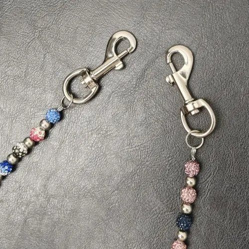 Japanese Brand Round Bead Rhinestone Wallet Chain Size ONE SIZE - 2 Thumbnail