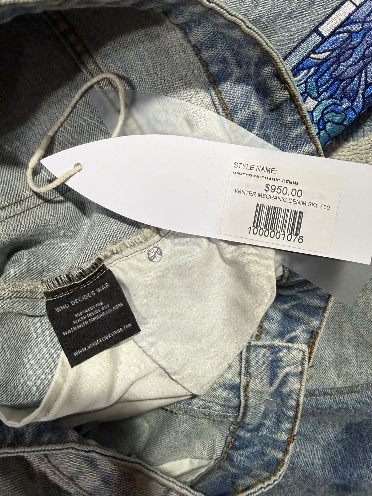 Who Decides War WDW Who Decides War - Winter Mechanic Denim Jeans Size US 30 / EU 46 - 6 Thumbnail