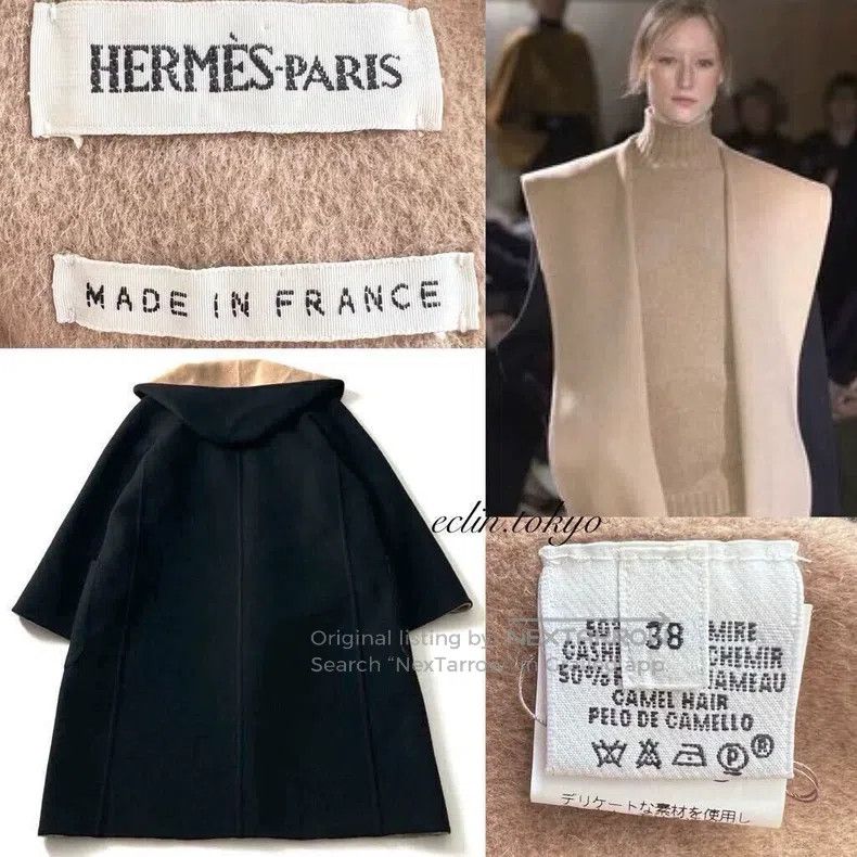 Hermes Hermes Camel hair cashmere reversible coat Size XS / US 0-2 / IT 36-38 - 8 Thumbnail