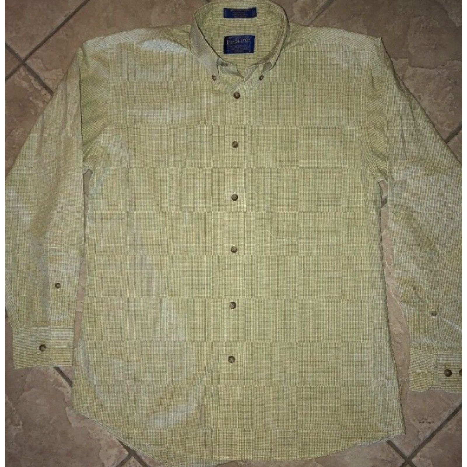 Pendleton VINTAGE Pendleton Shirt Men S Long Sleeve Checkered Plaid Wrinkle Resistant 100% Cotton EUC Size US S / EU 44-46 / 1 - 2 Thumbnail