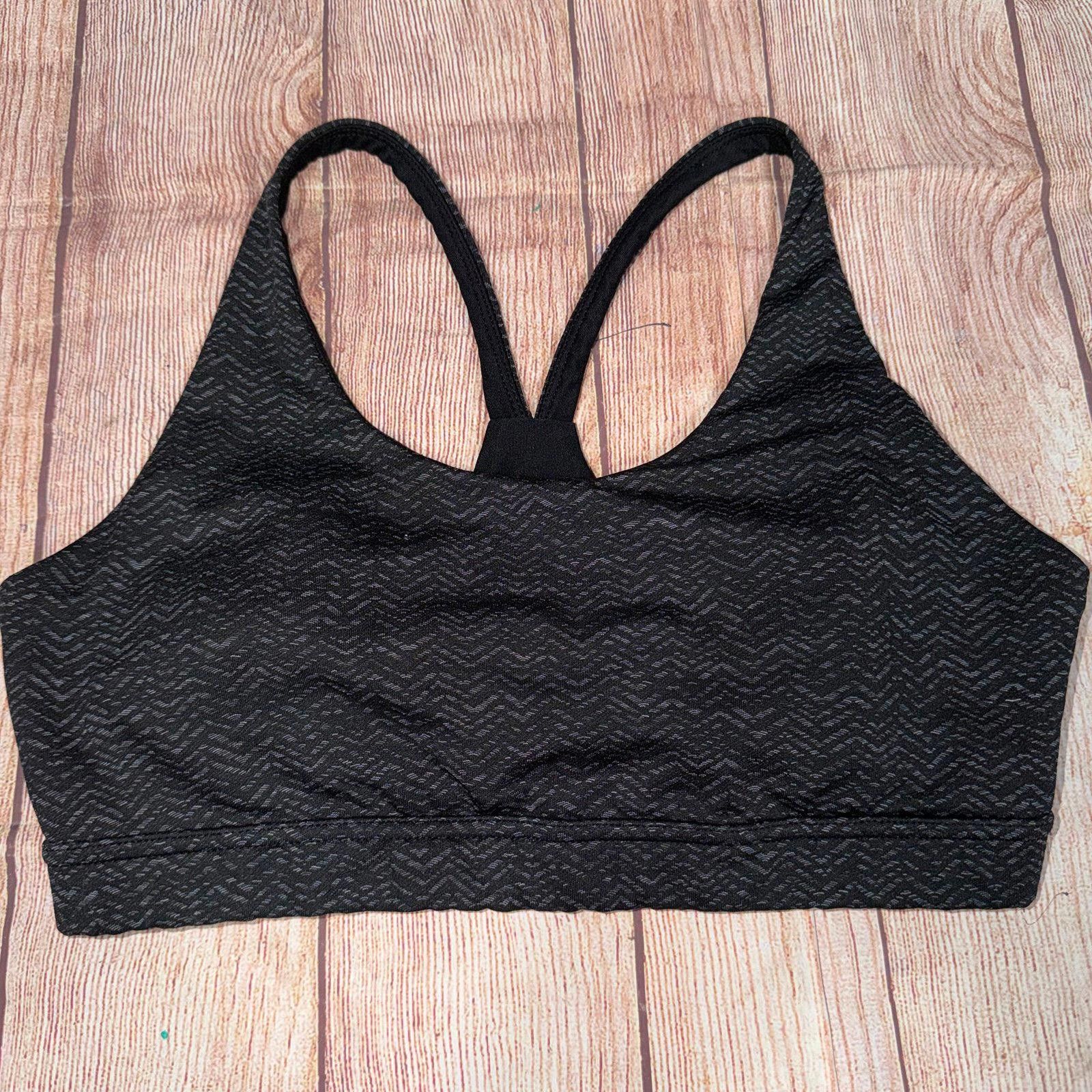 Other Dip Black Patterned Sports Bra - Size XL Size ONE SIZE - 1 Thumbnail