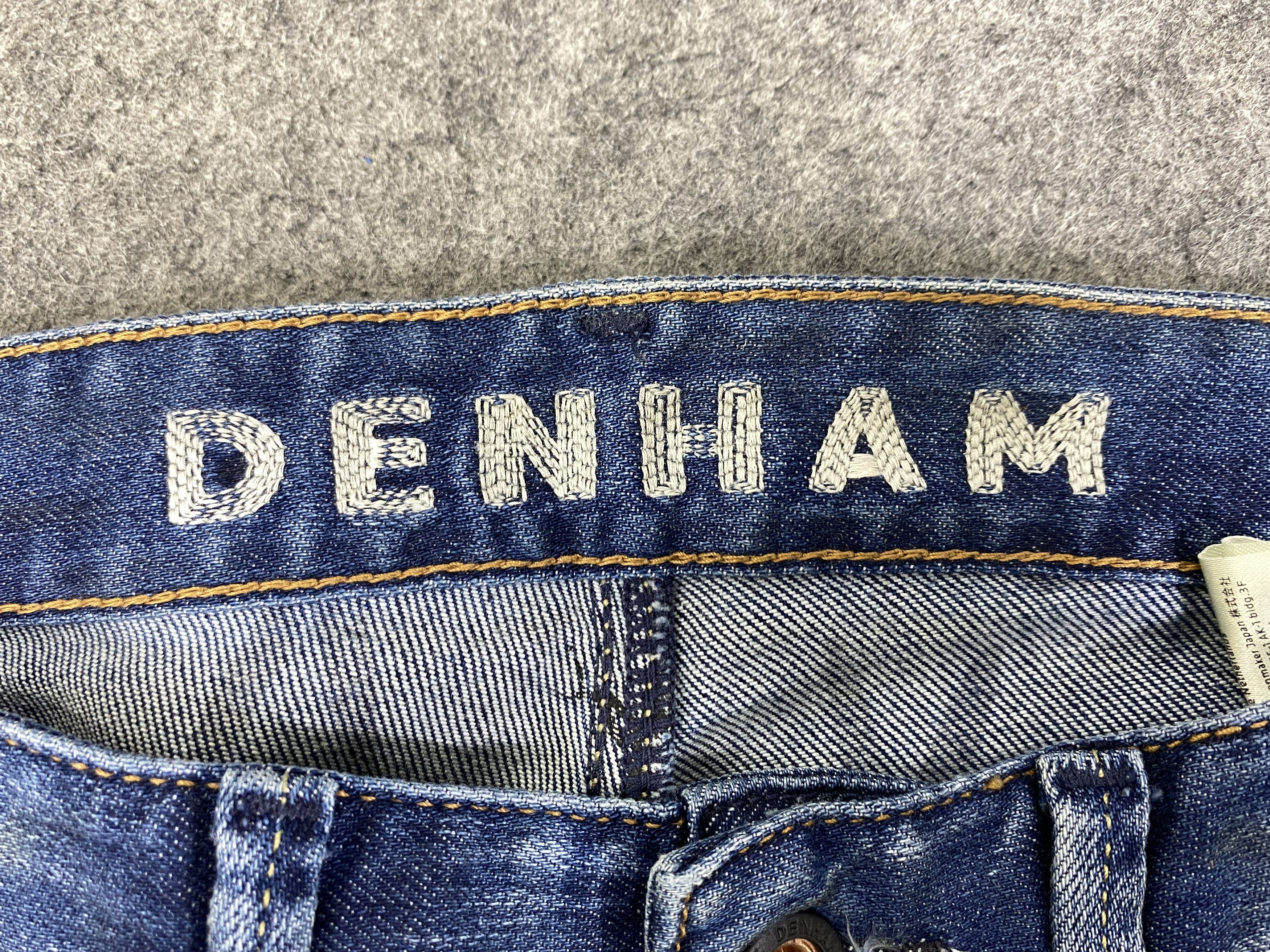 Japanese Brand Faded Blue Redline Denham Jeans 32x28 Denim - JN3333 Size US 32 / EU 48 - 15 Thumbnail