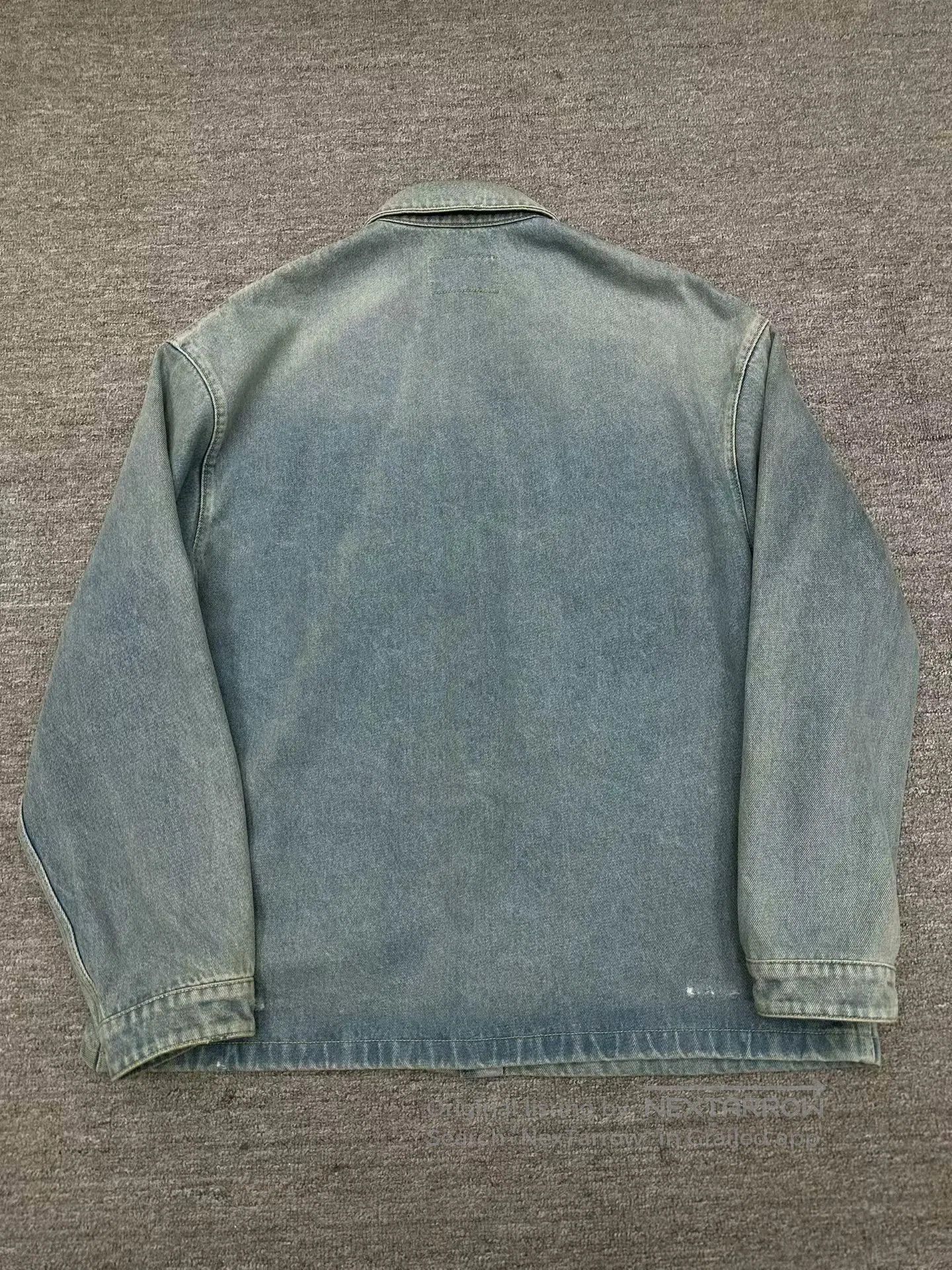 Prada prada washed denim jacket with logo triangle. Size US XL / EU 56 / 4 - 2 Thumbnail