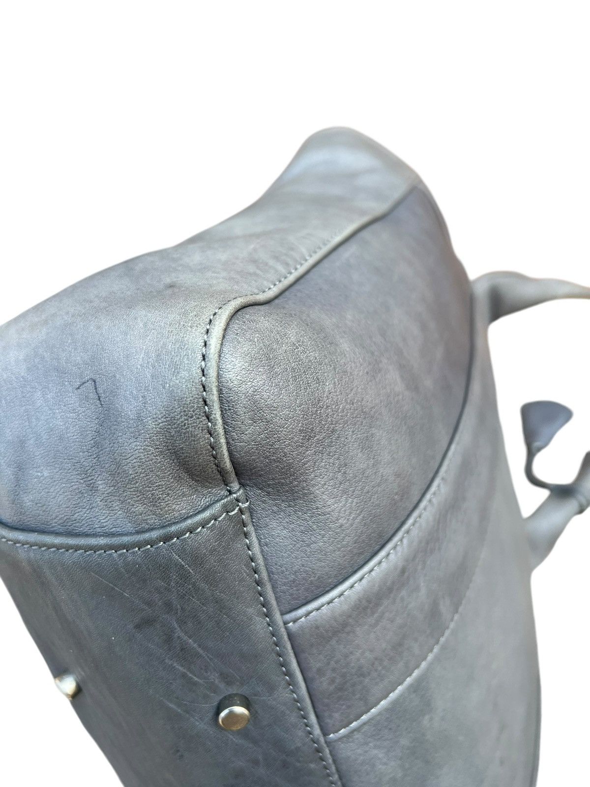 Leather Vintage Aniary Japan Fade Patina Leather Tote Bag Size ONE SIZE - 15 Thumbnail