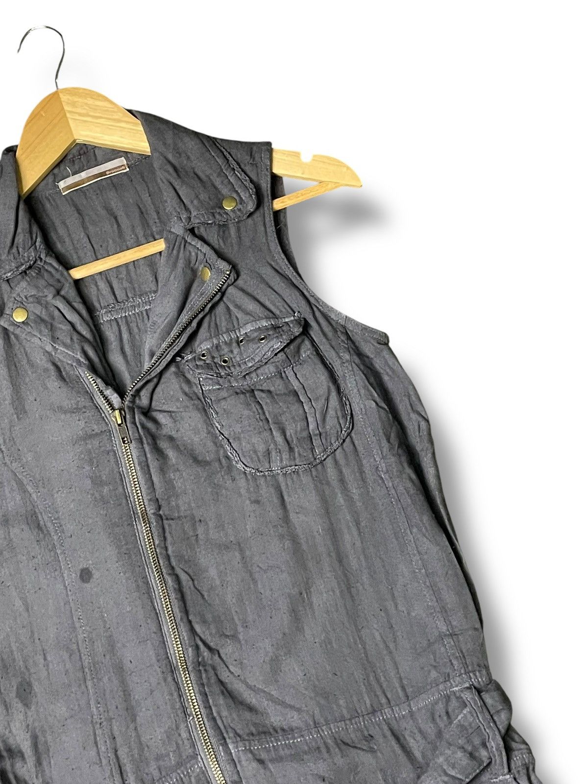 Japanese Brand × Vintage BROCCOLI Japanese Brand Sleeveless Jacket (81) Size XXS / US 00 / IT 34 - 2 Thumbnail