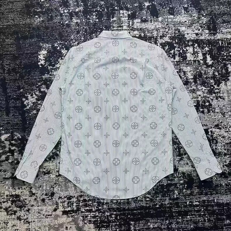 Louis Vuitton Louis Vuitton Old Flower Stripe Shirt 2503-Nextarrow Size US L / EU 52-54 / 3 - 2 Thumbnail