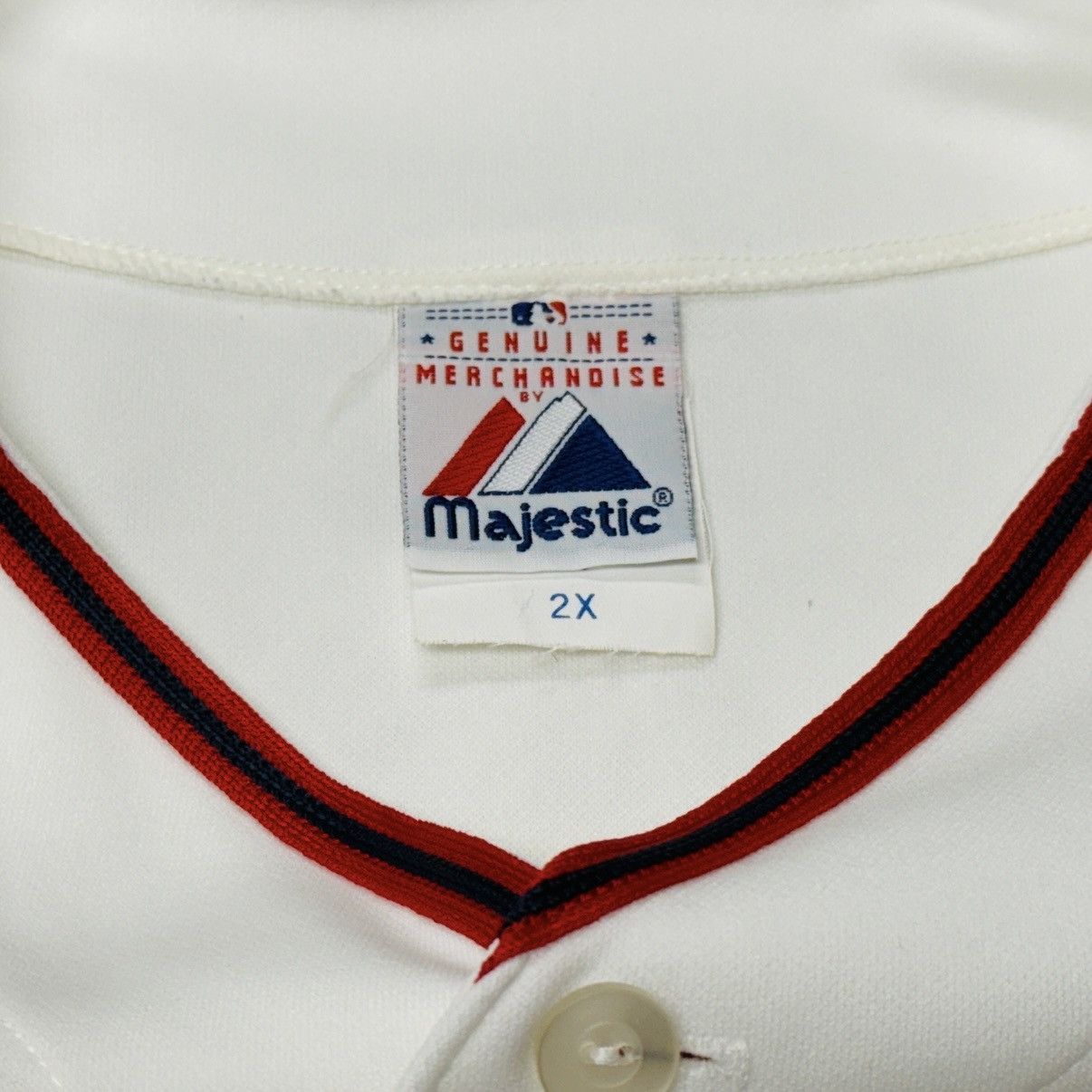Majestic Vintage Washington NATIONALS White Jersey - 2XL Made in USA Size US XXL / EU 58 / 5 - 6 Thumbnail