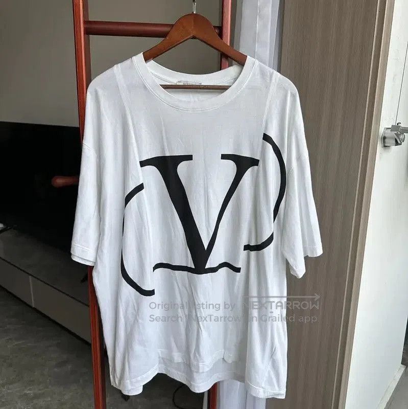 Valentino Valentino White Cotton Men's T-Shirt XL . Size US XL / EU 56 / 4 - 1 Thumbnail