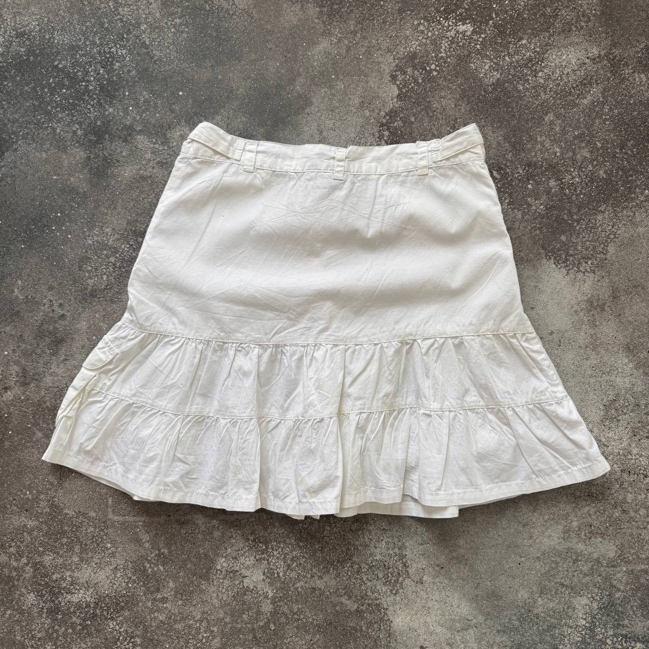 20471120 × Vintage Y2K Super Sexy Glamour Vintage White Skirt Size 26" / US 2 / IT 38 - 7 Thumbnail