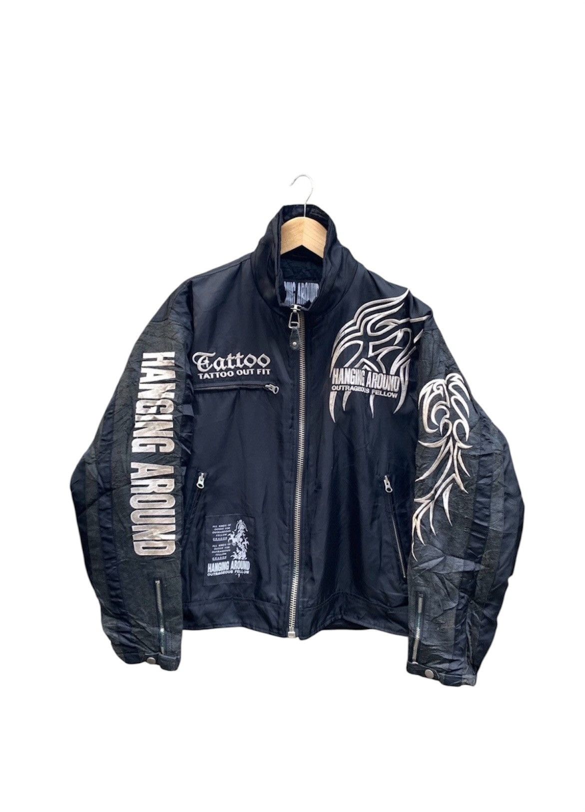 Japanese Brand Vintage Hanging Around Tattoo Outfit Light Jacket Size US L / EU 52-54 / 3 - 1 Thumbnail