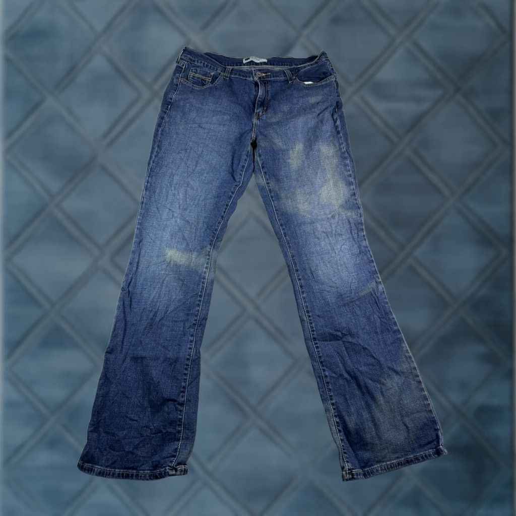 Levi's VINTAGE Levi’s 512 Jeans Women’s Bootcut Denim Stretch Size 12L 31x34 Blue Slimming 90s USA Mens Womens Girls Size 34" / US 12 / IT 48 - 1 Thumbnail