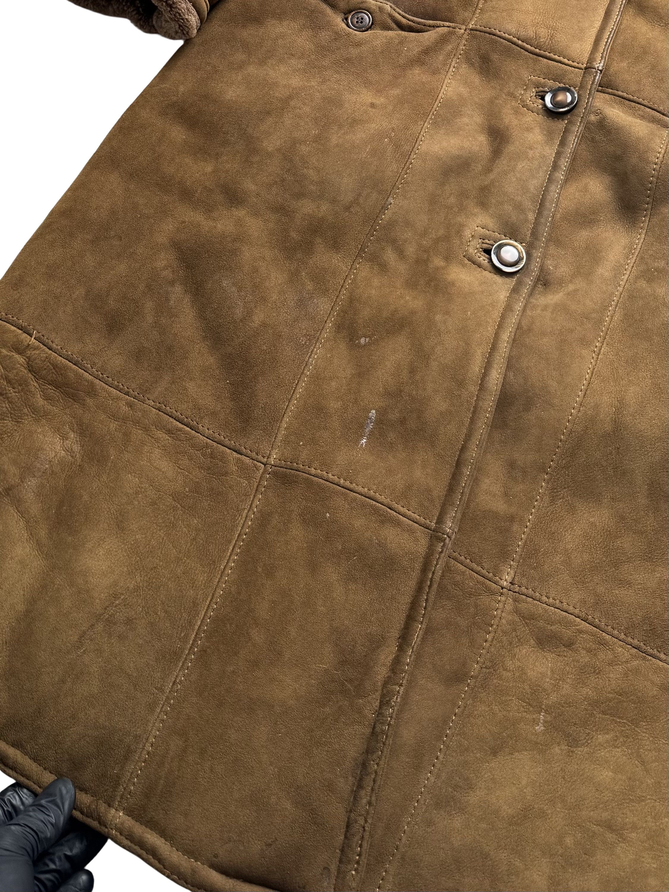 Vintage Vintage Real Sheepskin Heavy Coat With Hood Size XL / US 12-14 / IT 48-50 - 4 Thumbnail