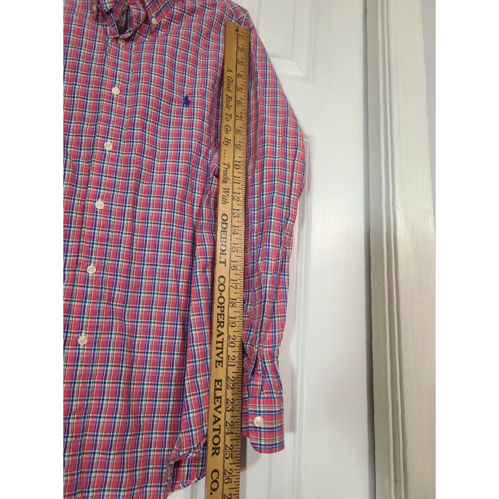 Polo Ralph Lauren Polo Ralph Lauren Shirt Button-Down Men’s Pink Plaid L Long Sleeve Multicolor Cotton Blends Button Up Shirt Casual Style Size US L / EU 52-54 / 3 - 7 Thumbnail