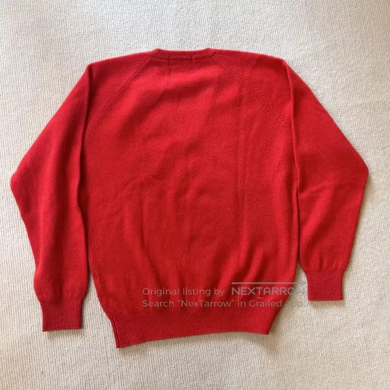 Other Burberry Red Wool Embroidered Long Sleeve Sweater. Size M / US 6-8 / IT 42-44 - 3 Thumbnail