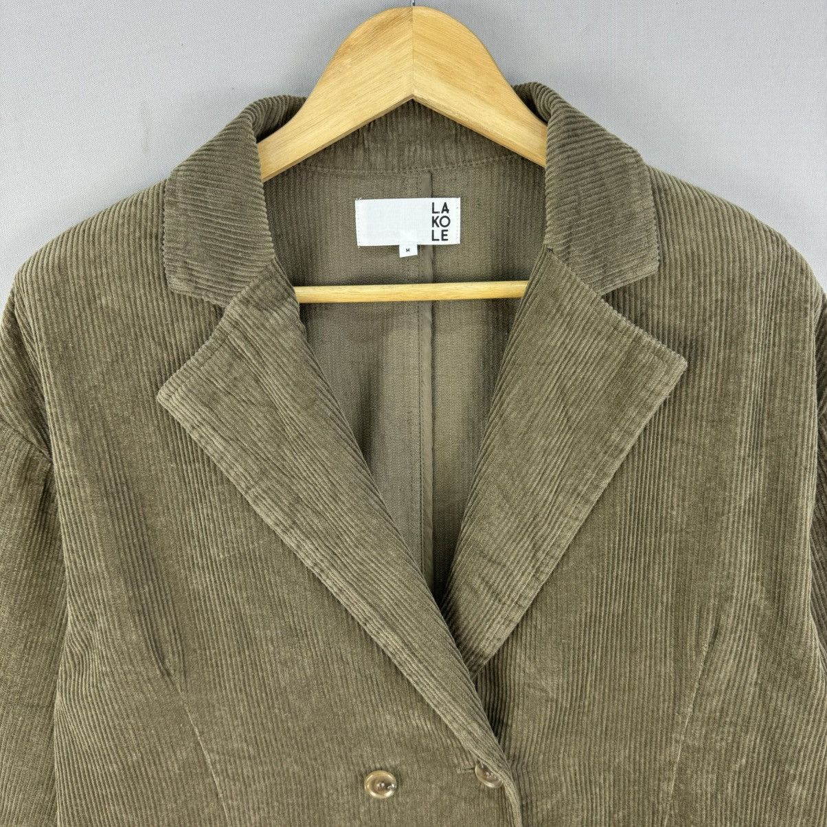 Japanese Brand Lakole Corduroy Double-Breasted Blazer Jacket Size US M / EU 48-50 / 2 - 7 Thumbnail