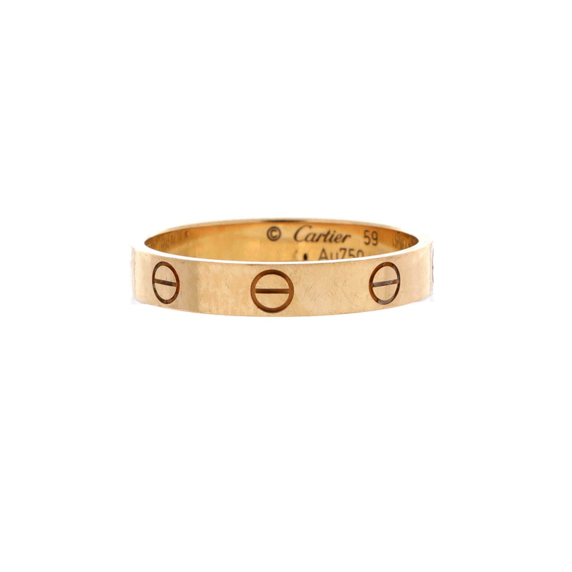 Cartier Love Wedding Band Ring Size ONE SIZE - 1 Thumbnail