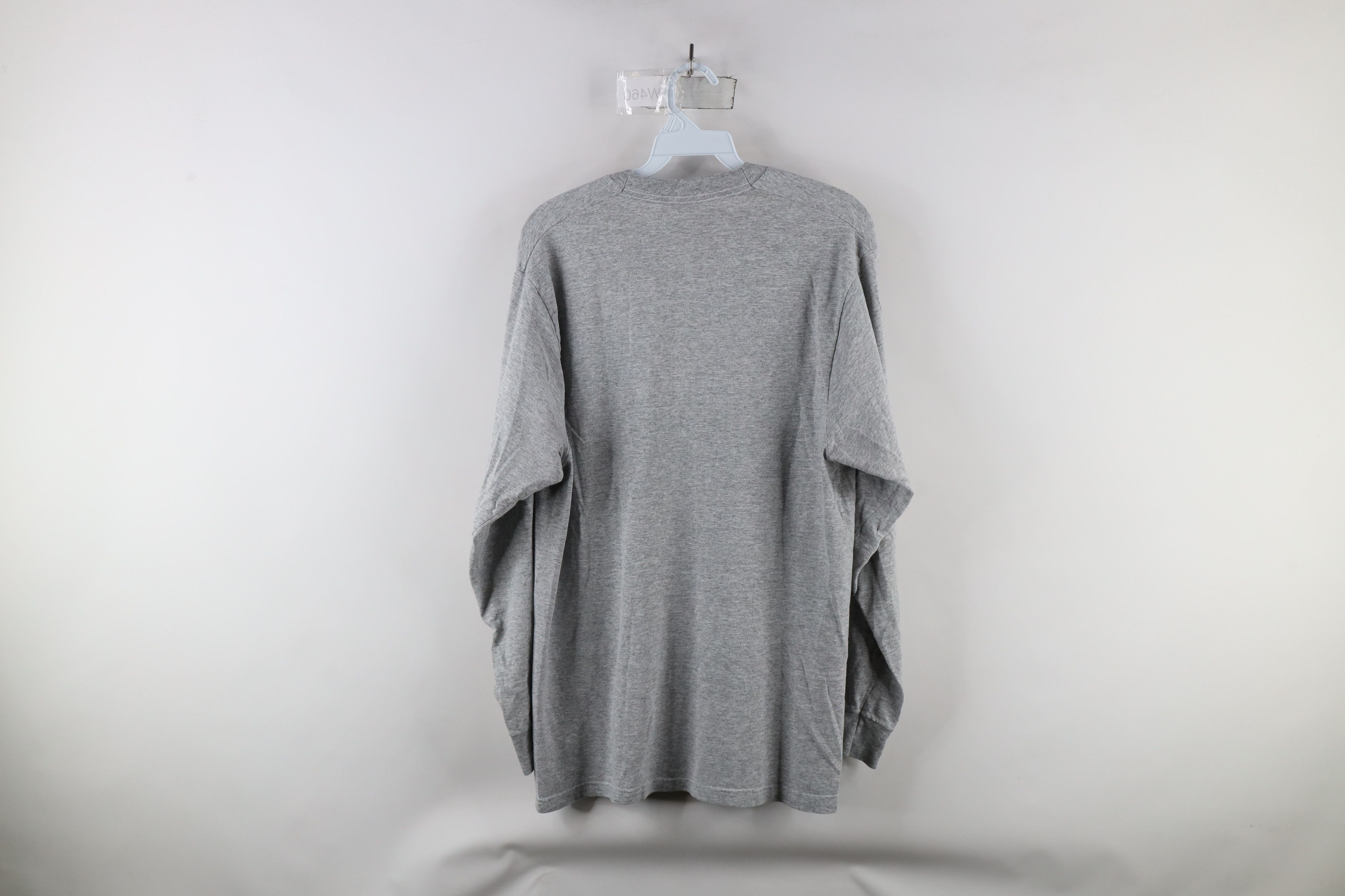 Vintage Vintage 90s Streetwear Long Sleeve T-Shirt Heather Gray USA Size US L / EU 52-54 / 3 - 8 Thumbnail