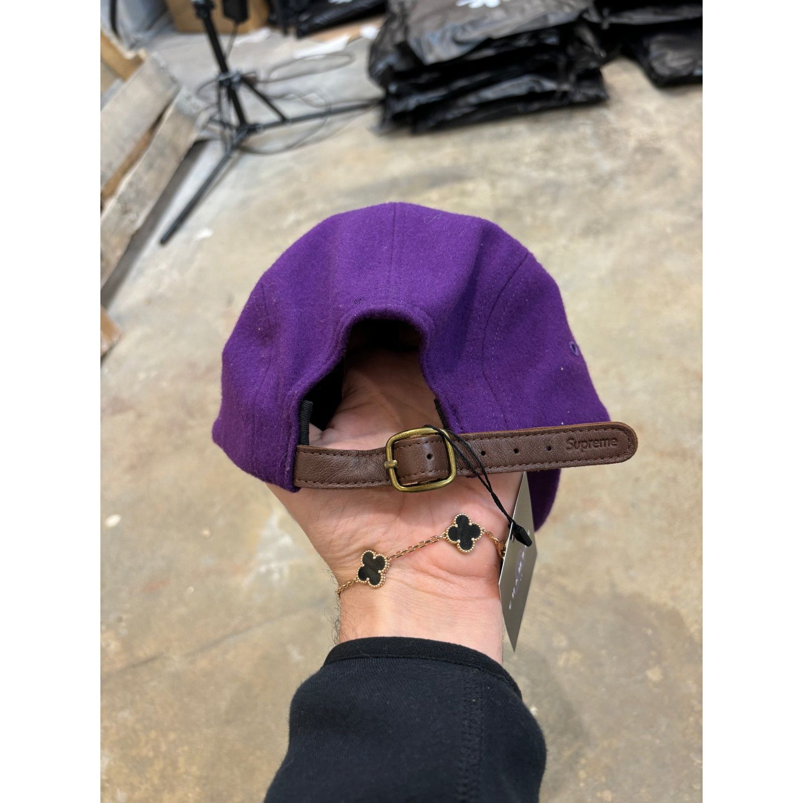 Supreme Supreme Purple 6-Panel Hat Used OS Size ONE SIZE - 2 Thumbnail