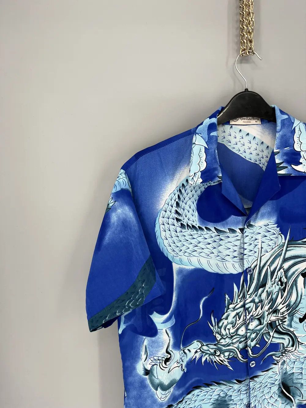Vintage Vintage 90s Japanese Dragon Crazy Hawaiian Shirt Size US M / EU 48-50 / 2 - 5 Thumbnail
