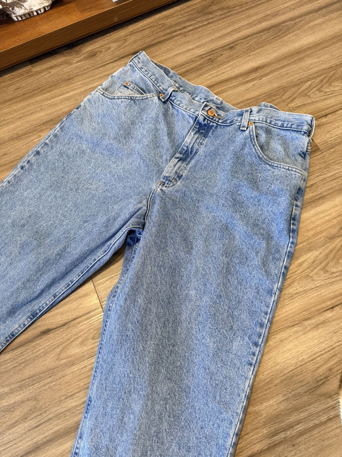 Other Vintage Brittania Light Blue Denim Relaxed Fit Dad Jeans Size US 38 / EU 54 - 2 Thumbnail