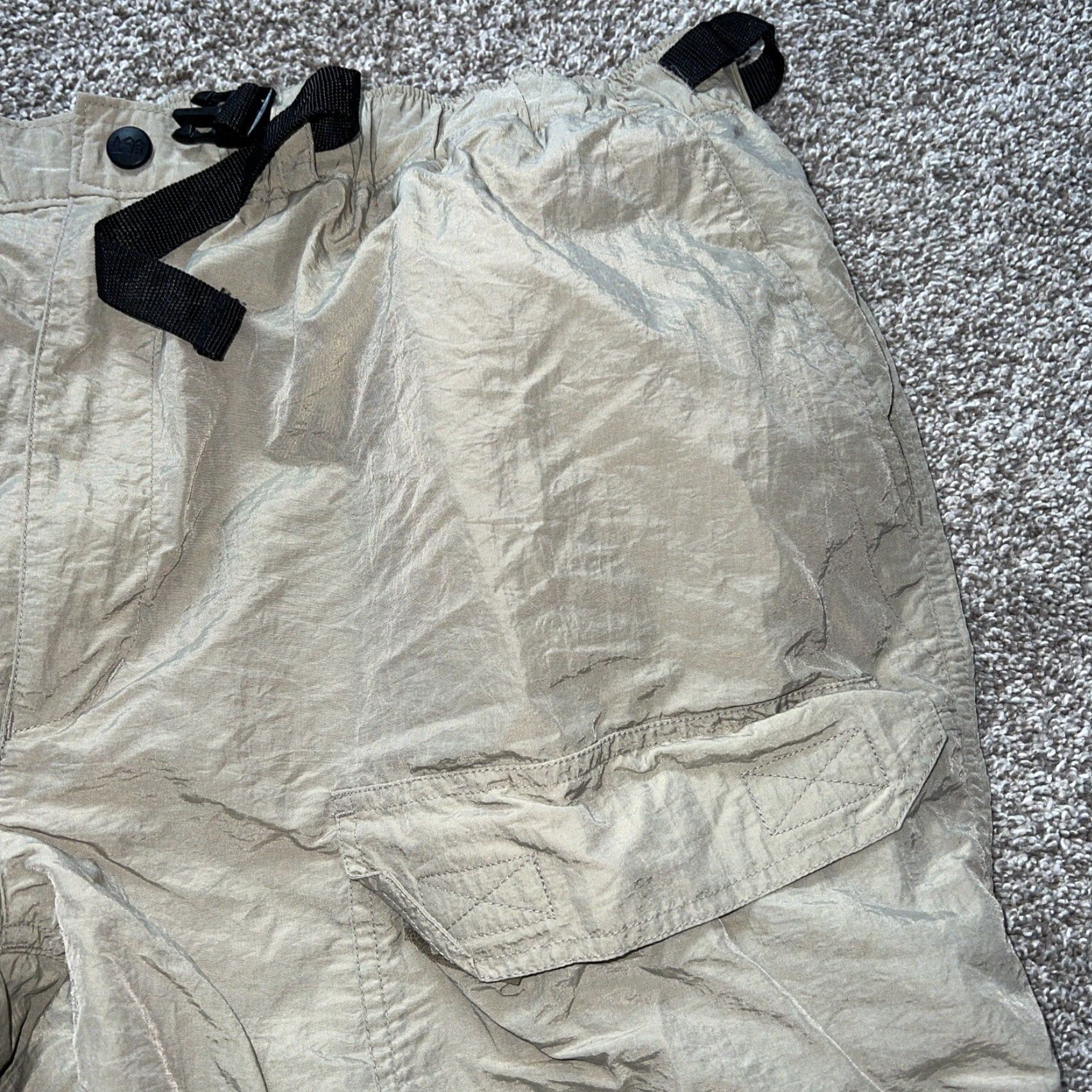Vintage REI Convertible Pants Mens XL 38x33 Nylon Beige Cargo Size US 36 / EU 52 - 2 Thumbnail