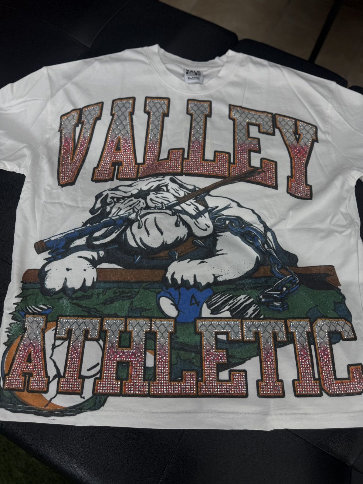 Vale Valley Stone BullDog Tee Shirt Shiny Size XL (NEW) Size US XL / EU 56 / 4 - 2 Thumbnail