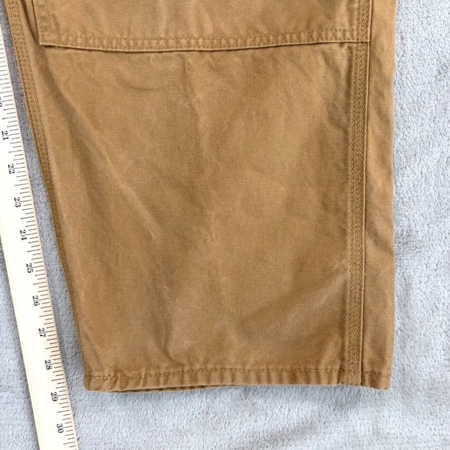 Gap Gap Utility Baggy Jeans Canvas Double-Knee Khaki Brown Men 38x29 (Tag 36x30) Size US 38 / EU 54 - 6 Thumbnail
