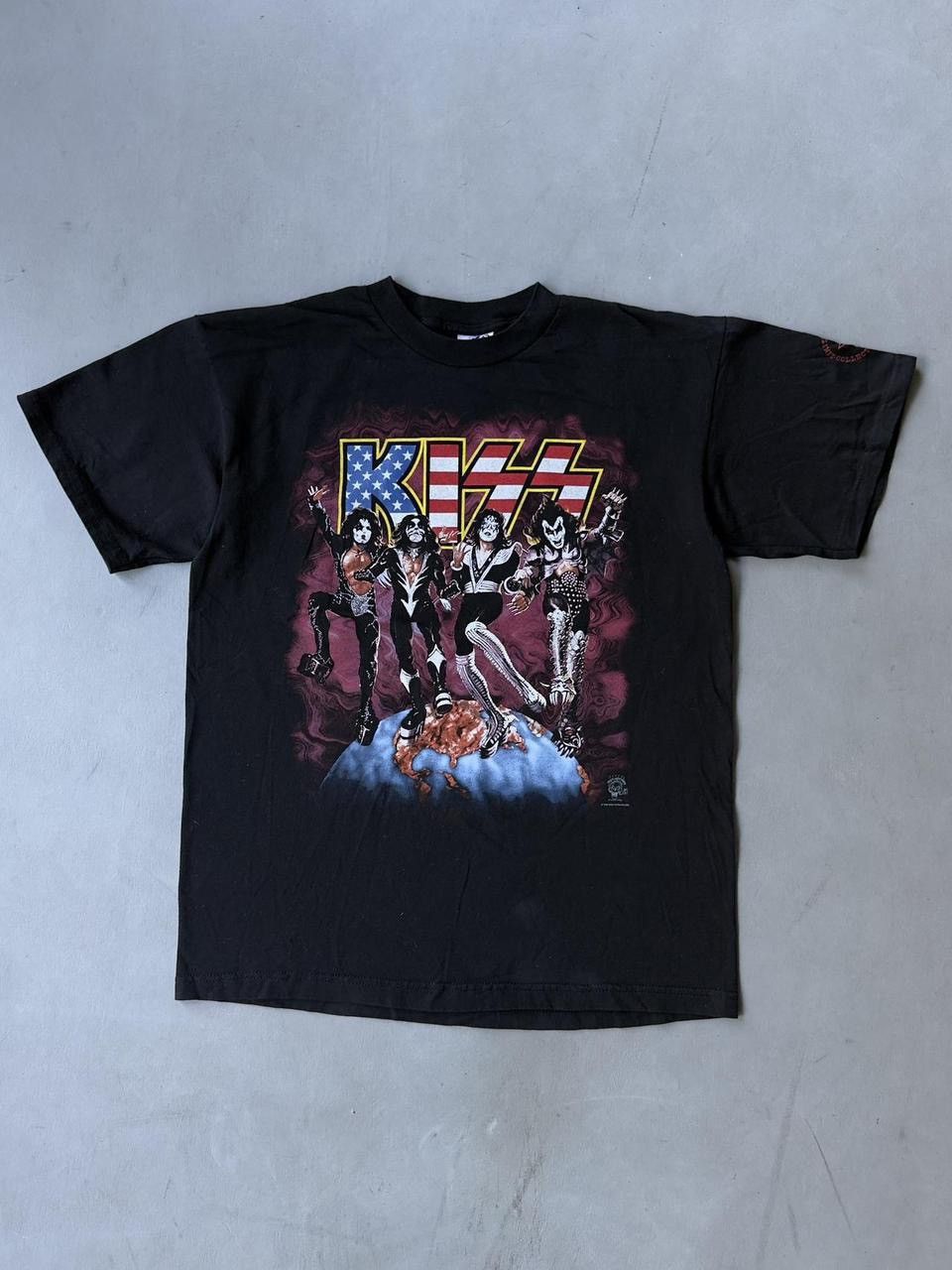 Vintage Vintage KISS Worldwide Tour T Shirt Band Tee Black Mens L Size US L / EU 52-54 / 3 - 1 Thumbnail