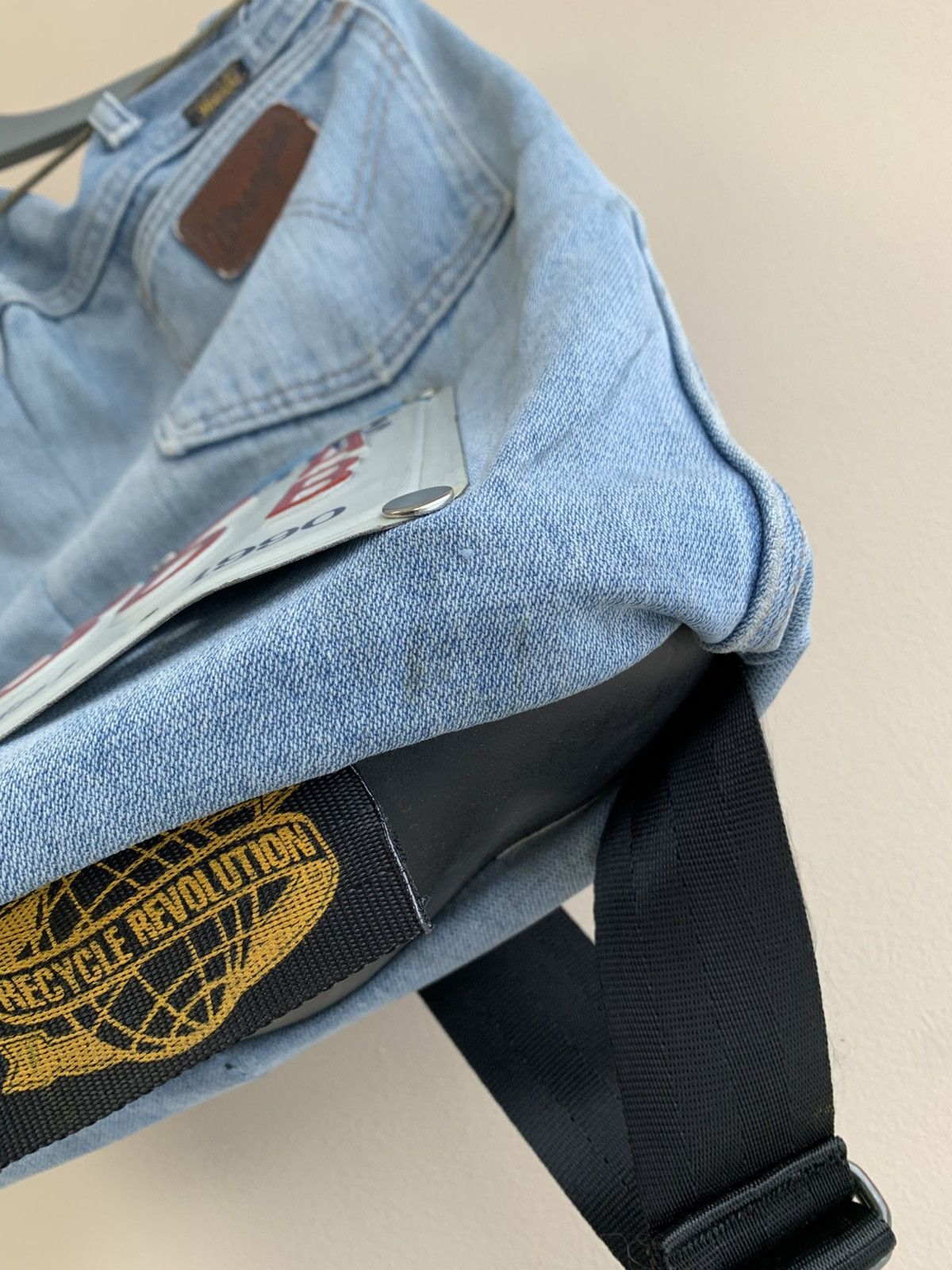 Wrangler Vintage Wrangler Backpack License Plate Recycle Revolution Size ONE SIZE - 6 Thumbnail