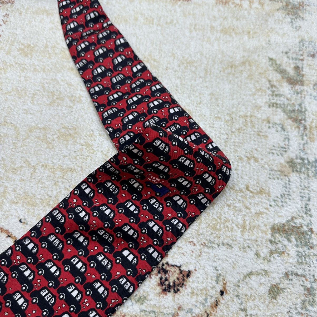 Vintage Vintage Ian Heath Rack London Tie Silk Double Decker Italy Size ONE SIZE - 4 Thumbnail