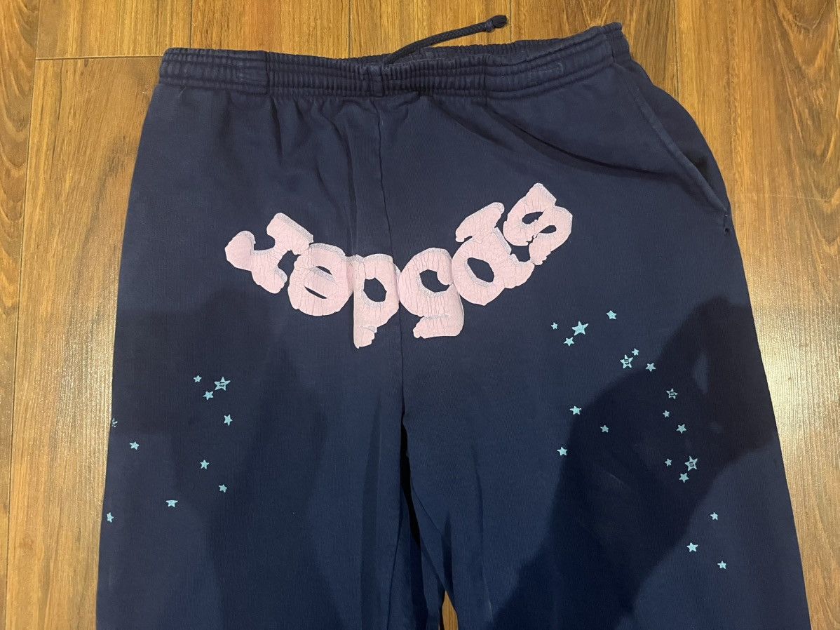 Sp5der Sp5der OG Web Sweatpants ‘Navy’ - Large Size US 32 / EU 48 - 7 Thumbnail