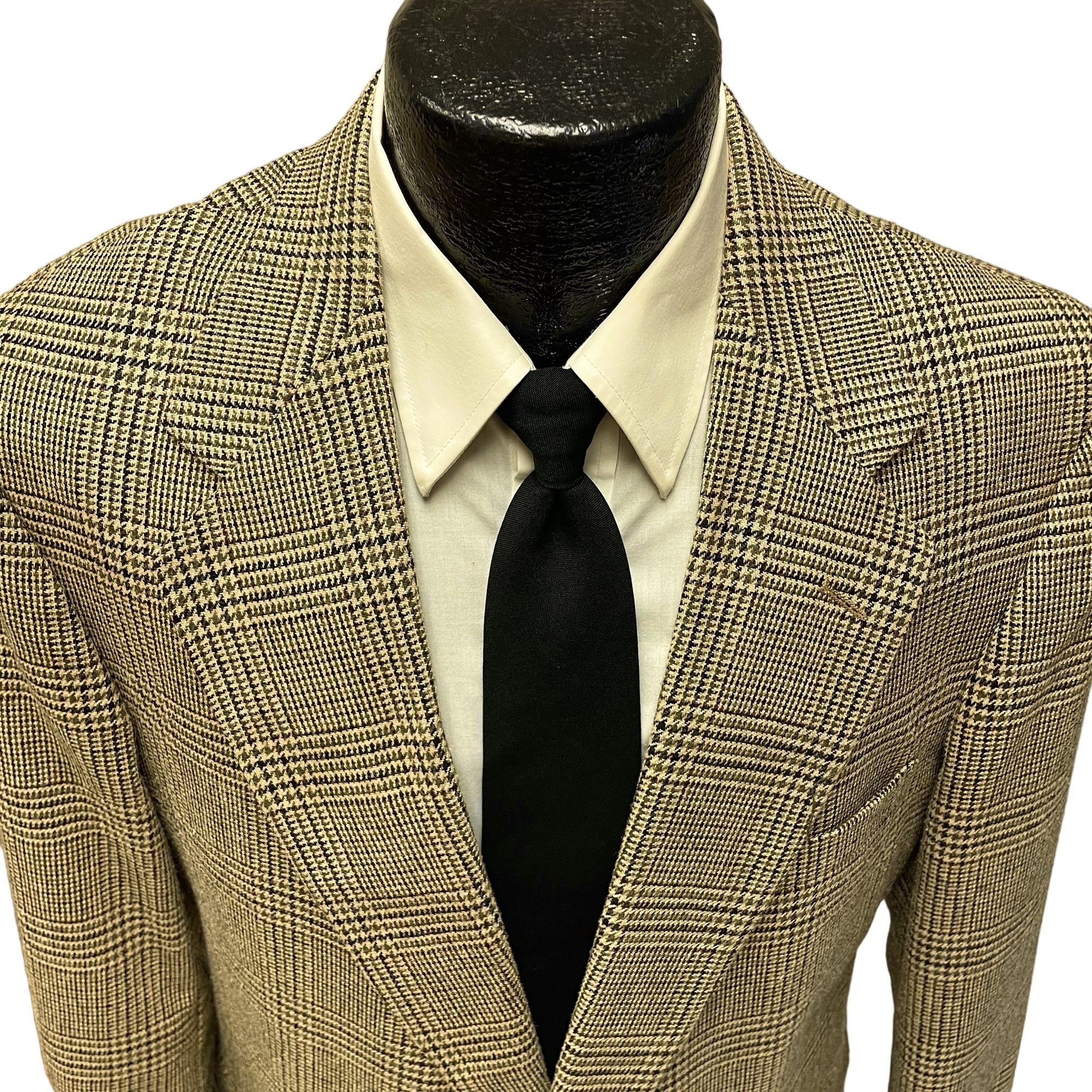 Other Signature Collection Sport Coat Gold Green Overcheck Jacket Size 42R - 2 Thumbnail