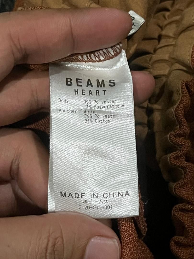 Beams Plus × Japanese Brand Beams Heart Orange Brick Wide Leg Pants Size 25" / US 0 / IT 36 - 14 Thumbnail