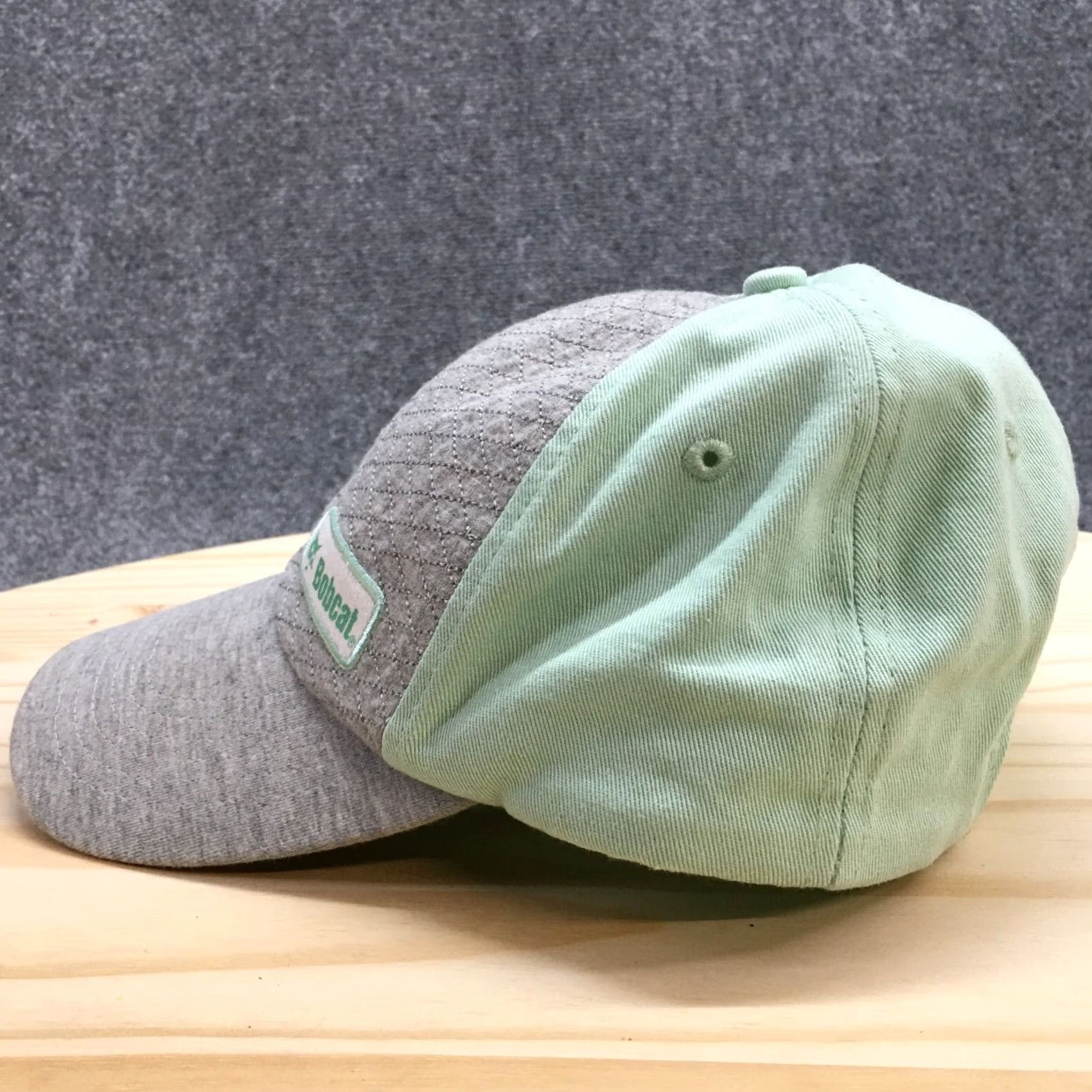 Vintage Bobcat Baseball Cap Hat Mens Green Gray One Size Curved Brim Casual Cotton Size ONE SIZE - 4 Thumbnail