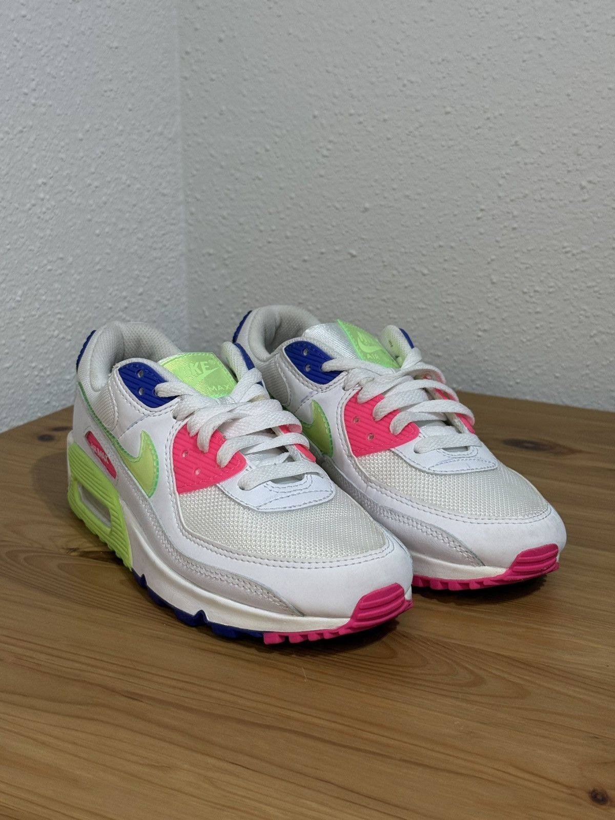 Nike Nike Air Max 90 White Neon No box Size US 7 / IT 37 - 1 Thumbnail