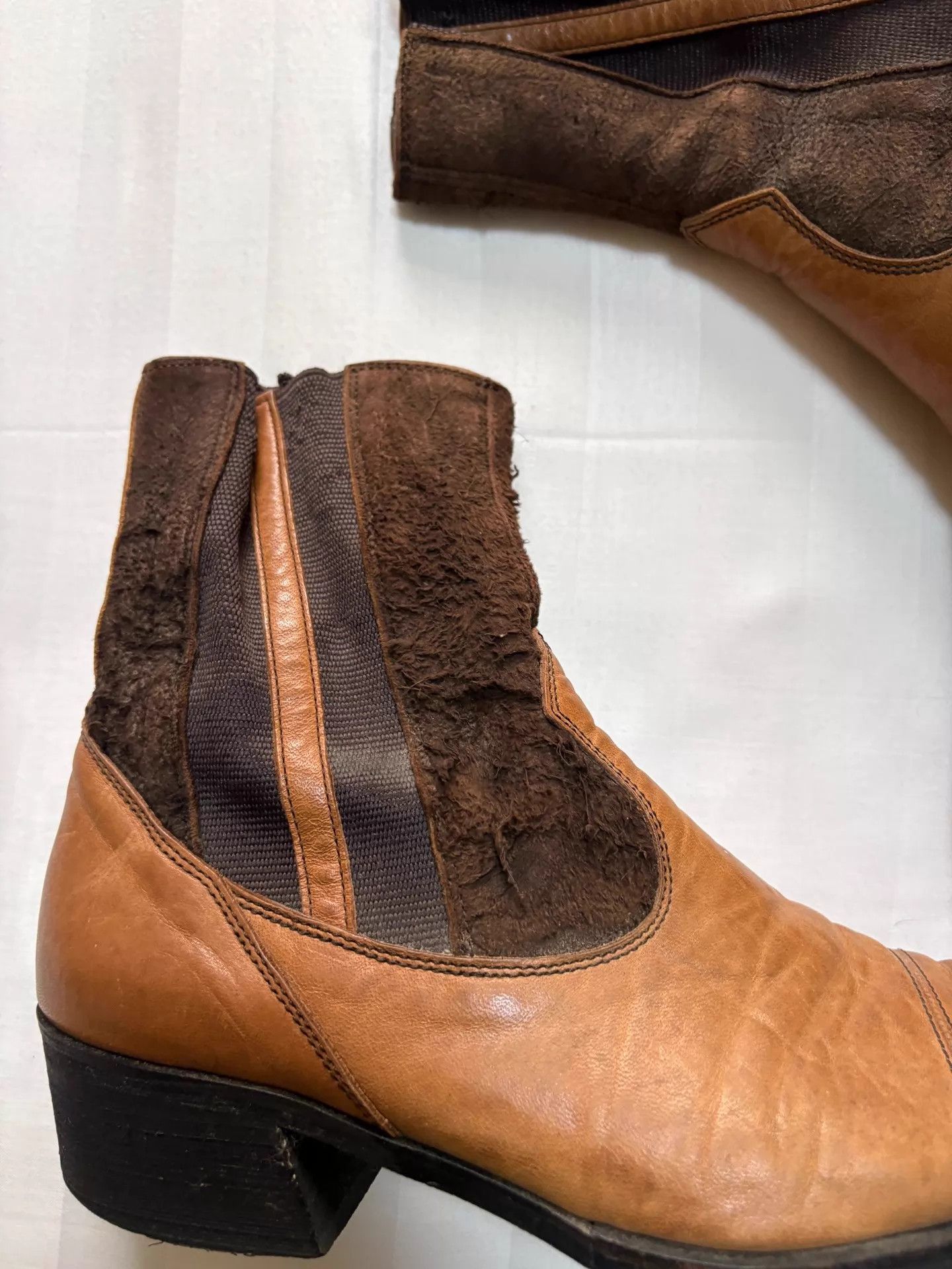 Tornado Mart Tornado Mart Jpn vintage paneled suede boots S 255 Size US 7 / EU 40 - 5 Thumbnail