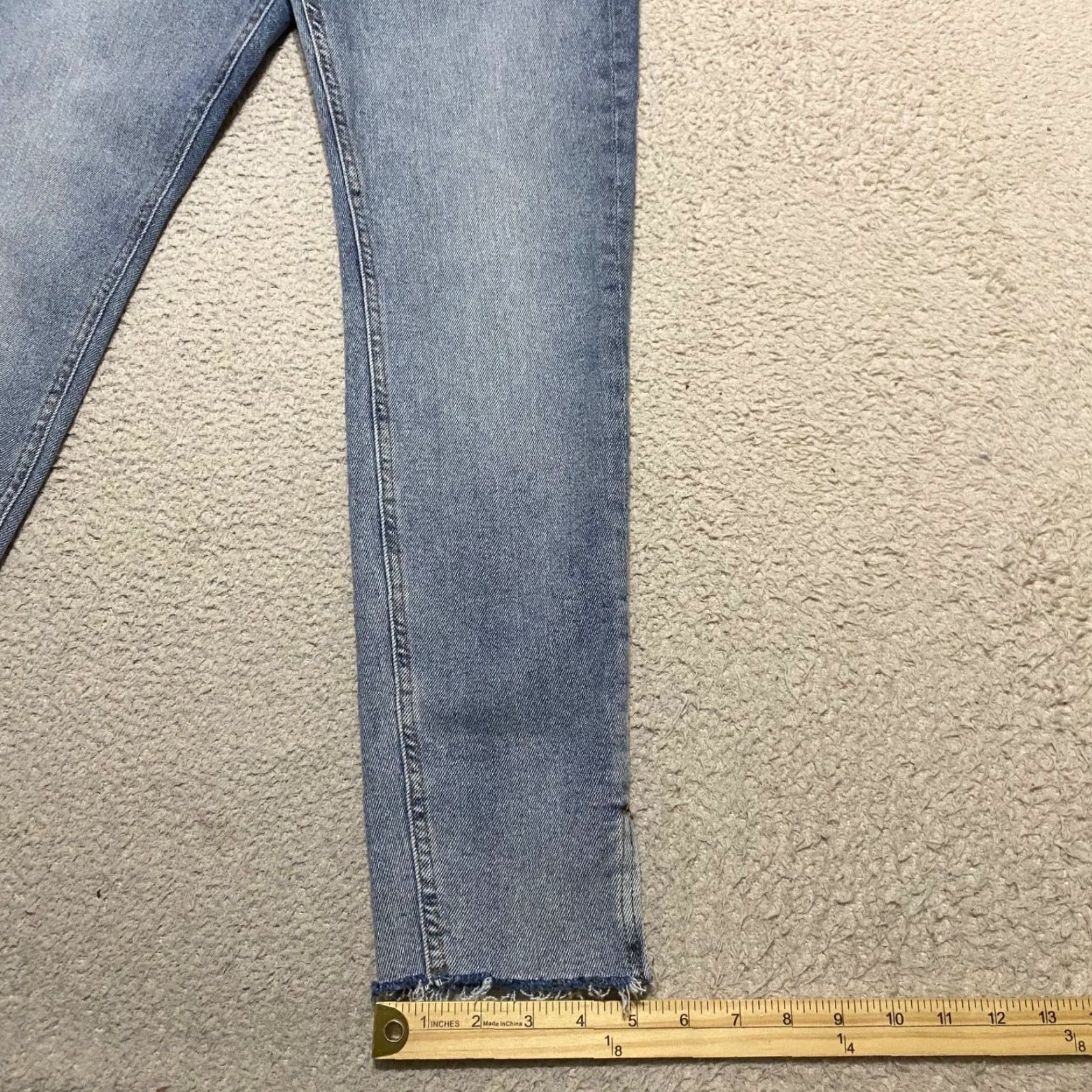 Vintage Kensie Jeans Womens Jeans Blue Denim High Rise Skinny Kelsey Distressed 27 in Waist 8 Reg Inseam Fashion Pants Boys? Wait. Size 30" / US 8 / IT 44 - 5 Thumbnail