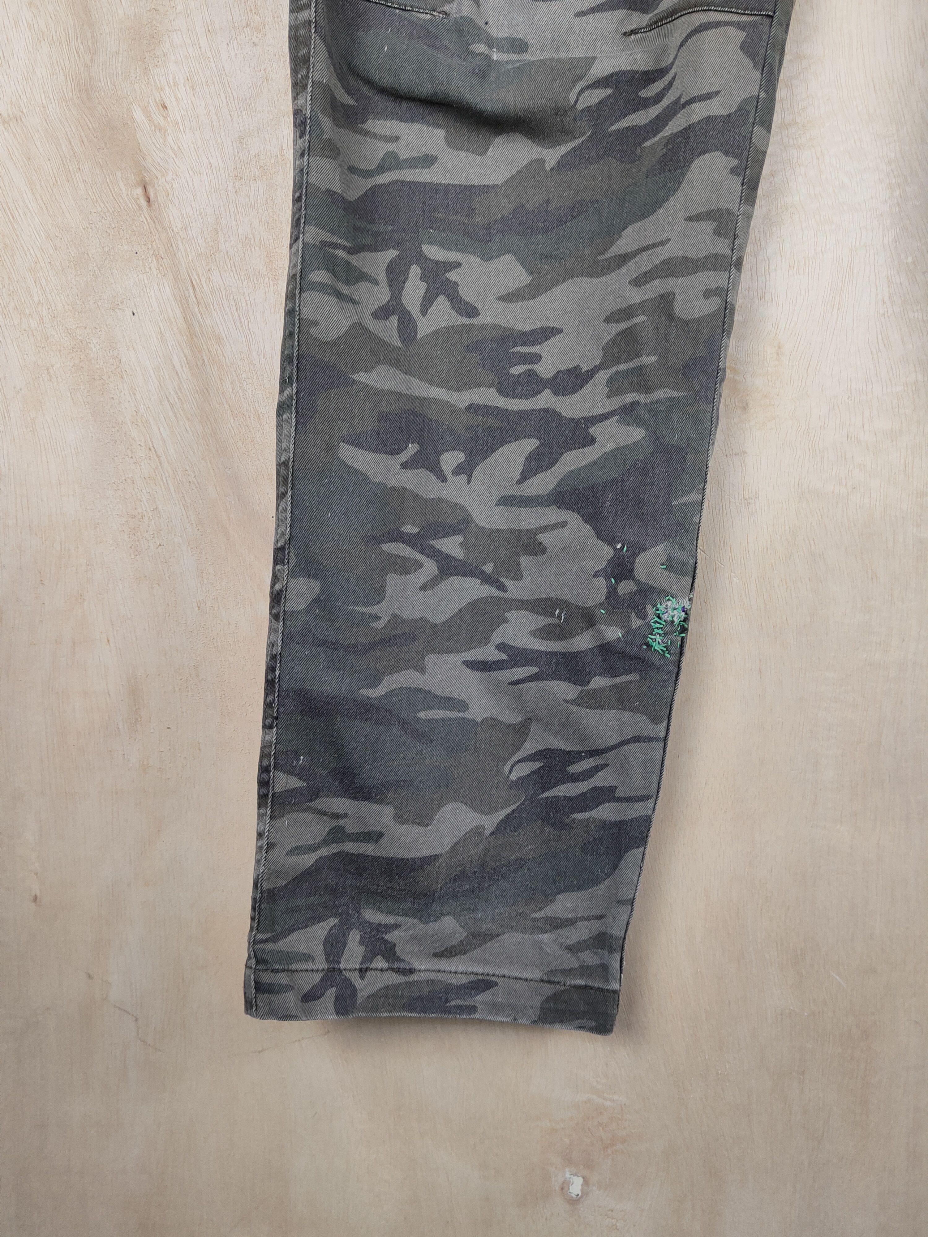 Japanese Brand Forecast Camouflage Multipocket Tactical Cargo Pants #S2428 Size US 33 - 5 Thumbnail
