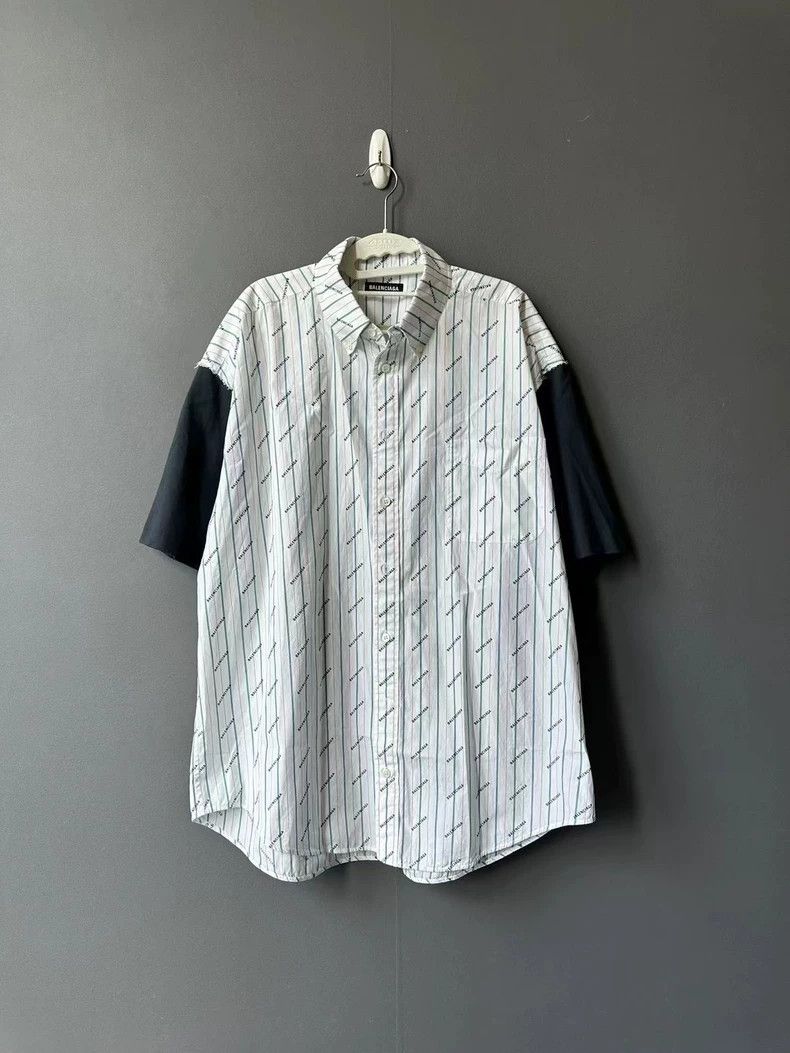 Balenciaga Balenciaga size 37 Bullet screen short-sleeved shirt Size US S / EU 44-46 / 1 - 1 Thumbnail