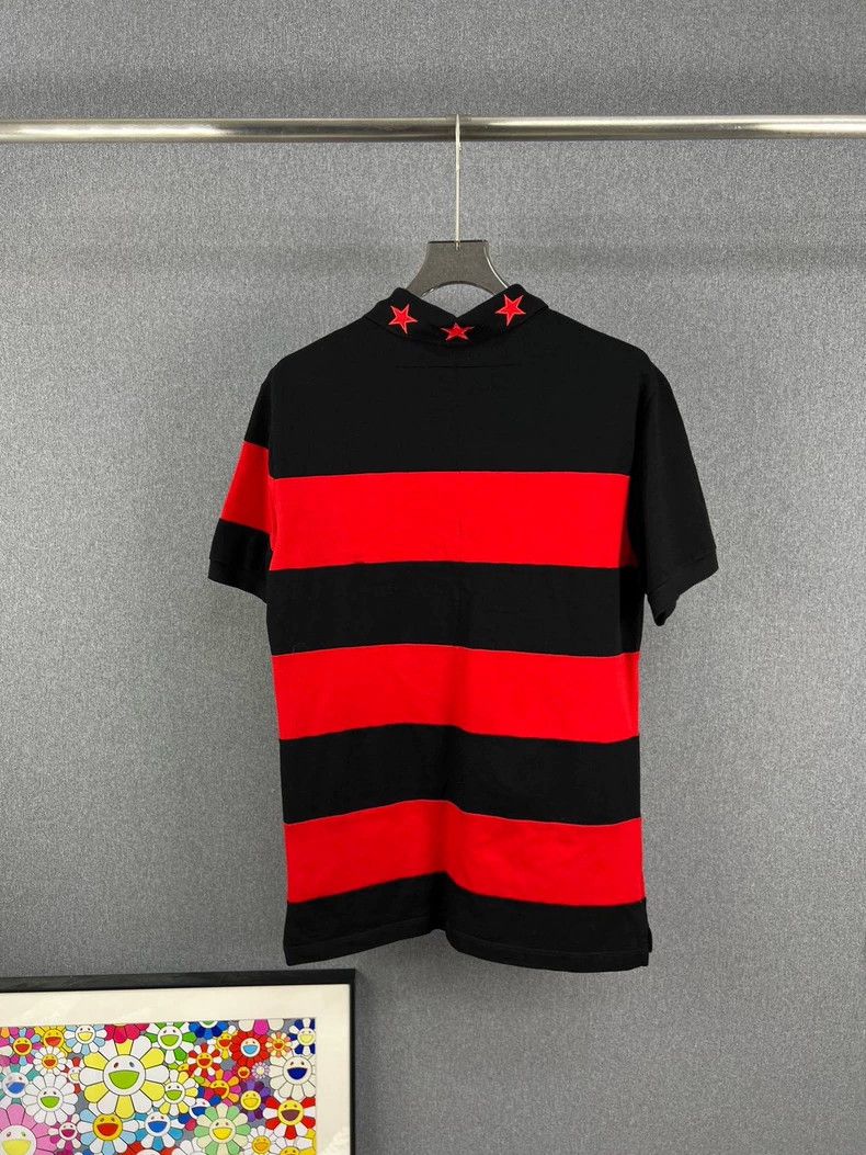 Givenchy Givenchy Black and Red Embroidered Five-Star Short Sleeve Size US L / EU 52-54 / 3 - 2 Thumbnail