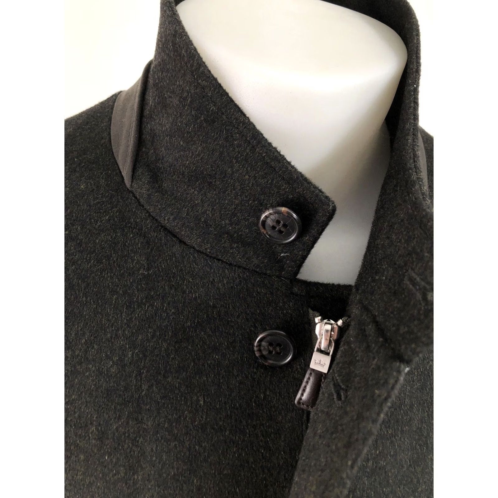 Peter Millar PETER MILLAR - CASHMERE BLEND - XXL Full Zip Jacket - MINT - Jacket - Men - 2XL - Charcoal / Greenish Blend - Full Zip Size US XXL / EU 58 / 5 - 5 Thumbnail