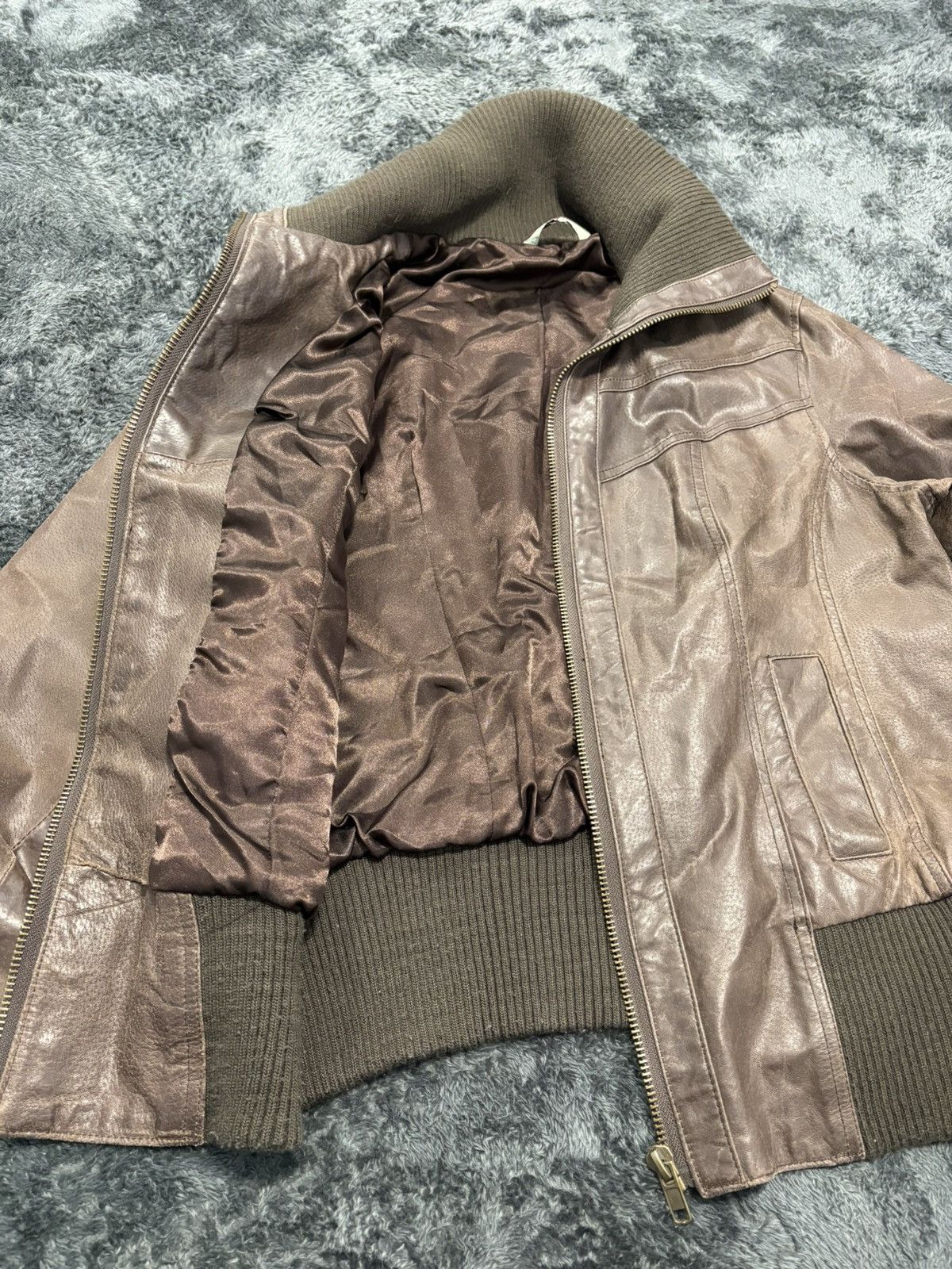 Japanese Brand 00s Vintage Brown Leather Y2K Jacket LGB Style Size US M / EU 48-50 / 2 - 3 Thumbnail